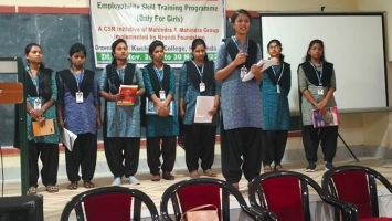 Skill development program for GIRLS from 21.11.2022 to  30.11.2022 by the joint collaboration of KUCHINDA COLLEGE and MAHINDRA AND MAHINDRA.