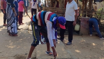 Volunteers in action