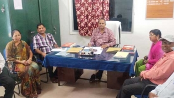 Dr Amiya Kumar patra is attending the Governing body meeting of GHSS,Ardabahal.