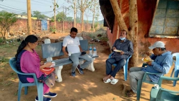 Hon'ble MLA, President G B., Principal visited OLD BOYS HOSTEL of Kuchinda College and discussed with students and  Superintendent regarding the problems of the hostel today at 8am.