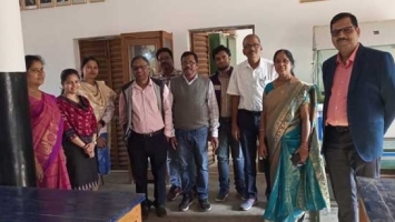 Inspection team visited Language Lab, Physics  Lab, Chemistry Lab,Botany Lab, Zoology Lab and Computer Lab and Library.