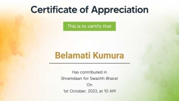 Certificate of Appreciation