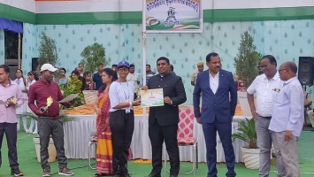 NCC  Wings of Kuchinda College, Kuchinda Won the Championship Trophy in Sub- Divisional Independence Day Parde.